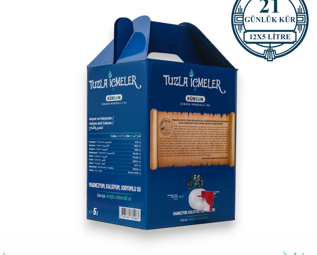 Tuzla İçmeler Kürsun Su 21 Günlük Kür 60 Litre - 12x5LT